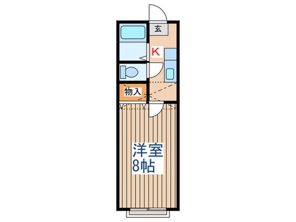 ホワイトキャッスル遠見塚15番館の物件間取画像